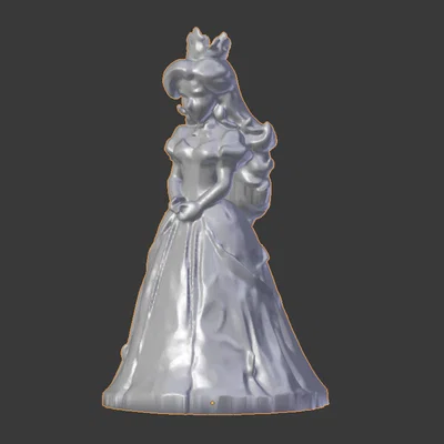 Mô hình công chúa xinh xắn in 3D không cần support