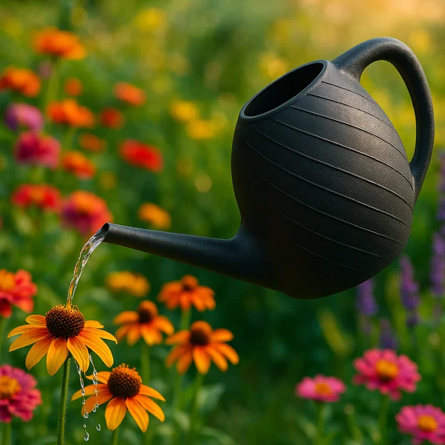 Bình tưới cây có họa tiết kẻ sọc - Image 5