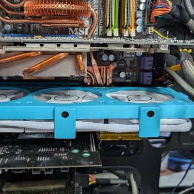 Khung gắn 3 quạt 80mm cho khe PCIe - Tối ưu tản nhiệt máy tính