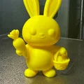 Mô hình chú thỏ Phục sinh 3D đáng yêu (Easter Bunny) - In 3D dễ dàng - Thumbnail 2