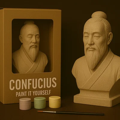 Khổng Tử – Tượng Tự Tô Màu (Paint-It-Yourself)