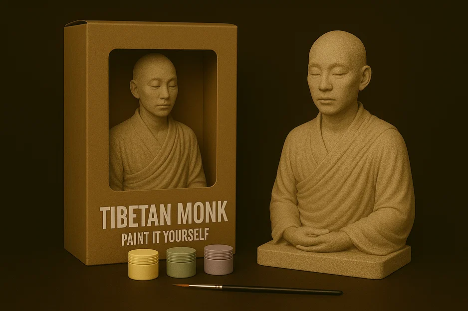 Tượng Sư Tây Tạng – Tự Tay Tô Vẽ - Image 1