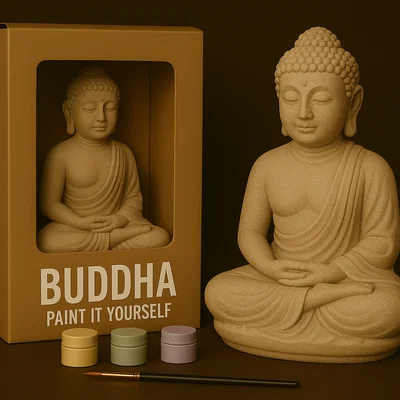 Tượng Phật Buddha – Tự Tay Tô Màu