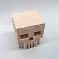 Mô hình đầu lâu phong cách khối hộp Minecraft ấn tượng - Thumbnail 3