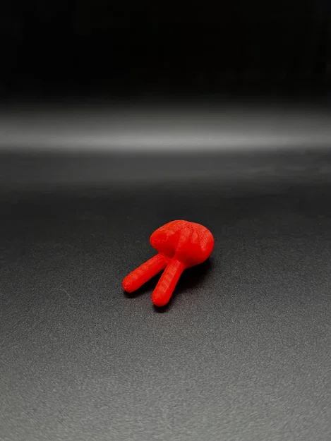 Phụ kiện hạt nút hình ngón tay Peace trang trí dây áo Hoodie - Image 3