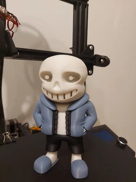 Mô hình Sans từ Undertale, các chi tiết tách rời / hỗ trợ in nhiều màu - Image 1