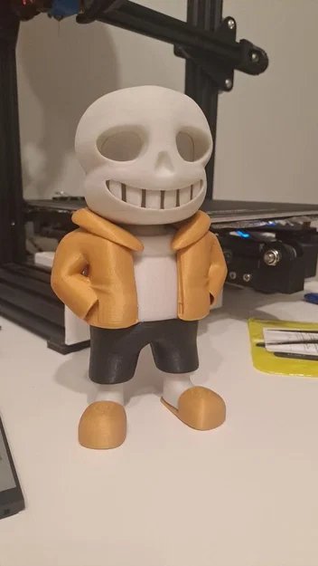 Mô hình Sans từ Undertale, các chi tiết tách rời / hỗ trợ in nhiều màu - Image 3