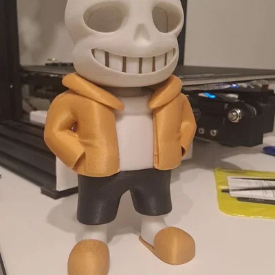 Mô hình Sans từ Undertale, các chi tiết tách rời / hỗ trợ in nhiều màu