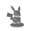 Mô hình Pikachu v2 dễ thương cho in 3D - Thumbnail 1