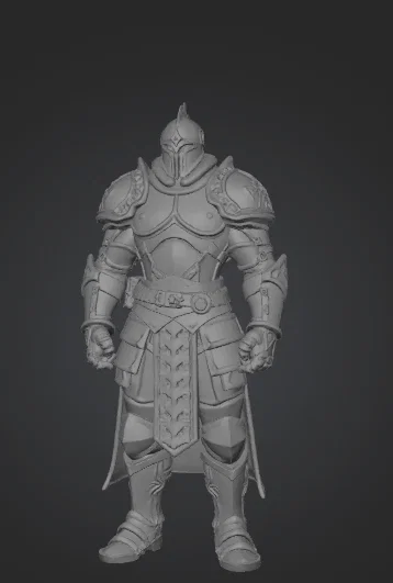 Silent Iron Knight – Mô hình giáp Dark Fantasy STL cho in 3D - Image 4