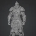 Silent Iron Knight – Mô hình giáp Dark Fantasy STL cho in 3D - Thumbnail 4