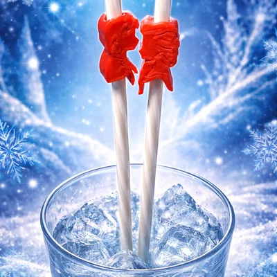 Frozen Straw Magic – Phụ kiện trang trí ống hút Anna & Elsa