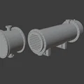 Mô hình kỹ thuật bộ trao đổi nhiệt (Heat Exchanger) in 3D chuyên nghiệp - Thumbnail 1