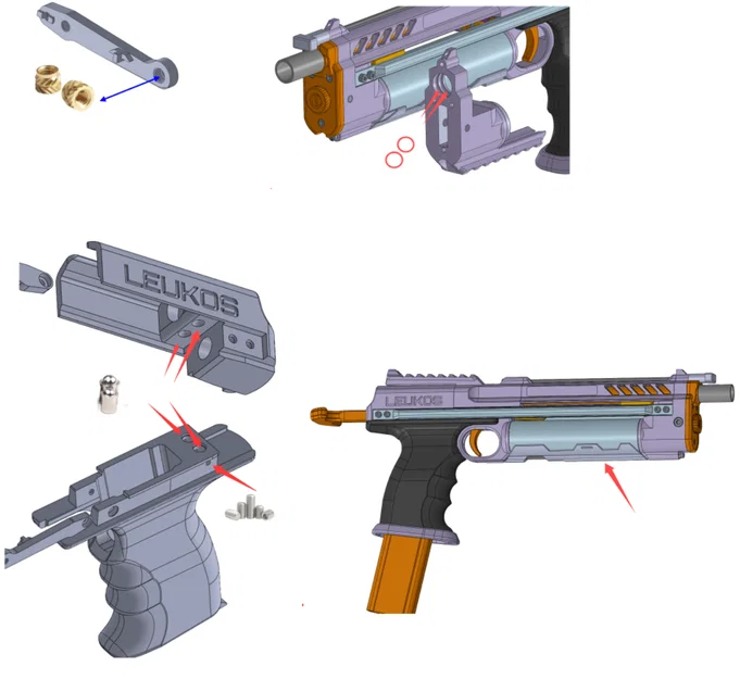 The Drawn Line - Mẫu Nerf Blaster tự in (Sử dụng bộ phần cứng AKBM) - Image 2