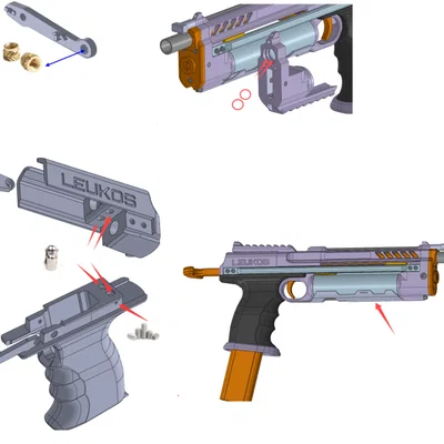 The Drawn Line - Mẫu Nerf Blaster tự in (Sử dụng bộ phần cứng AKBM)