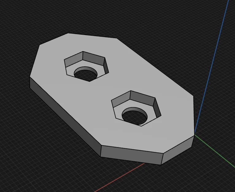 Bản lề cửa K1 & K1c dạng bánh răng in liền (Print in Place) - Bản lề trên độ hở 2mm - Image 1