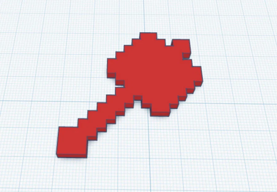 Mô hình 3D vũ khí Mace trong Minecraft (File in STL) - Image 3