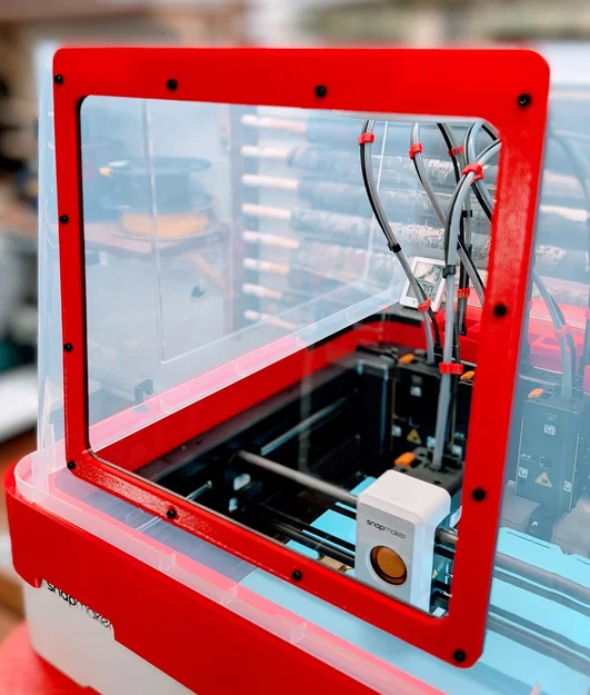 Cửa sổ cho thùng IKEA SAMLA 45L – Bản độ cho Snapmaker U1 - Image 1