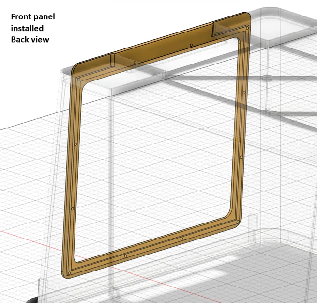 Cửa sổ cho thùng IKEA SAMLA 45L – Bản độ cho Snapmaker U1 - Image 4
