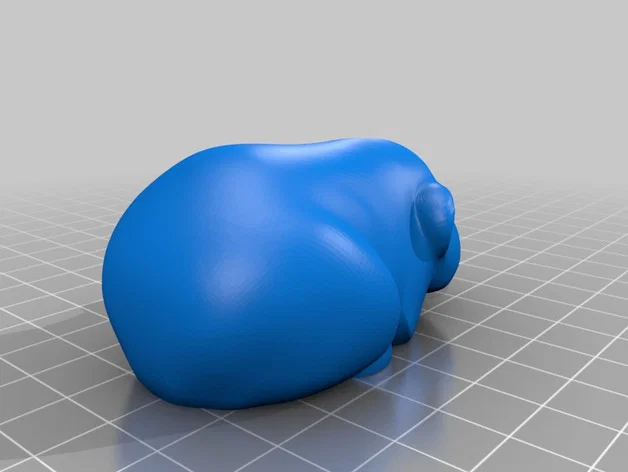Mô hình chú bọ ú (Guinea Pig) đáng yêu để in 3D trang trí - Image 2