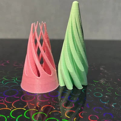 Mô hình hình nón xoắn ốc Impossible Passthrough Cone độc đáo