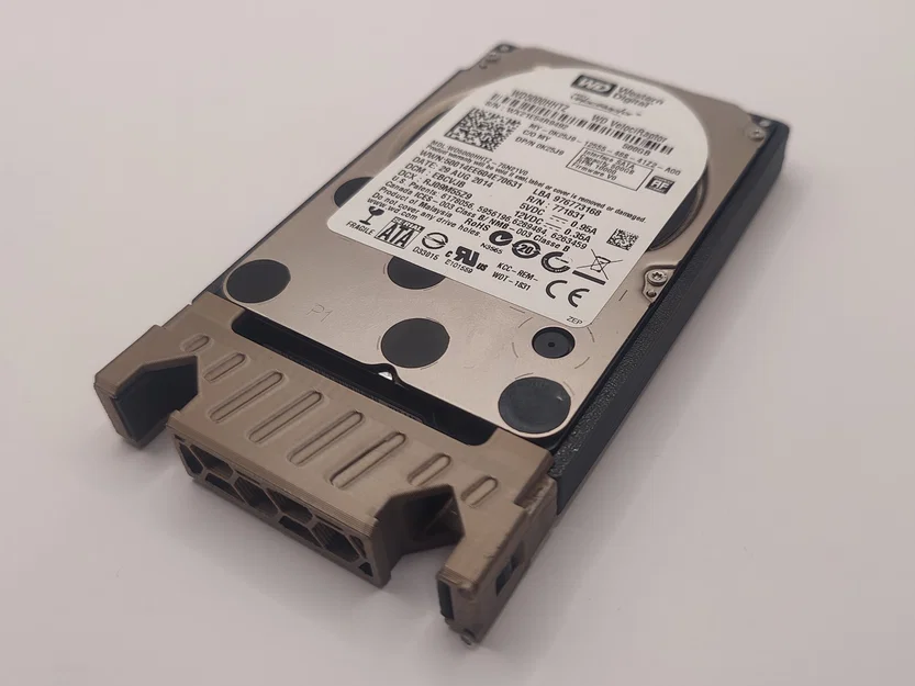 Caddy/Sled ổ cứng 2.5" không cần ốc cho máy chủ Supermicro (Lắp kiểu nhấn) - Image 1