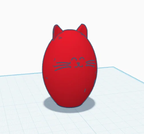 Mô hình Mèo Trứng Phục Sinh (Easter Cat-Egg) - Trang trí 3D siêu cute - Image 1