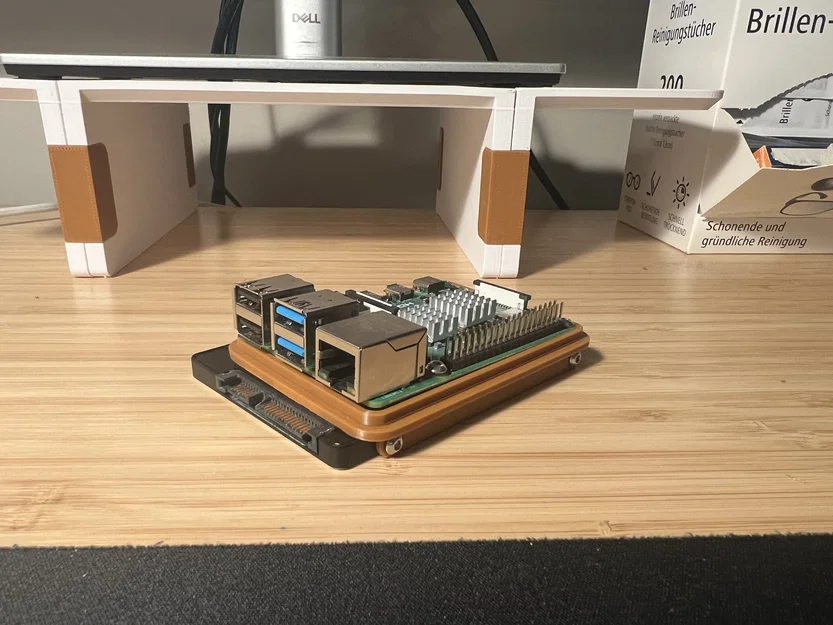 Khung Case 3D Tối Giản Cho Raspberry Pi Và Ổ Cứng SSD 2.5 Inch - Image 1