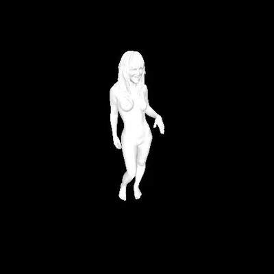 Mô hình in 3D nghệ thuật cô gái (Nude Girl 2) file STL chất lượng