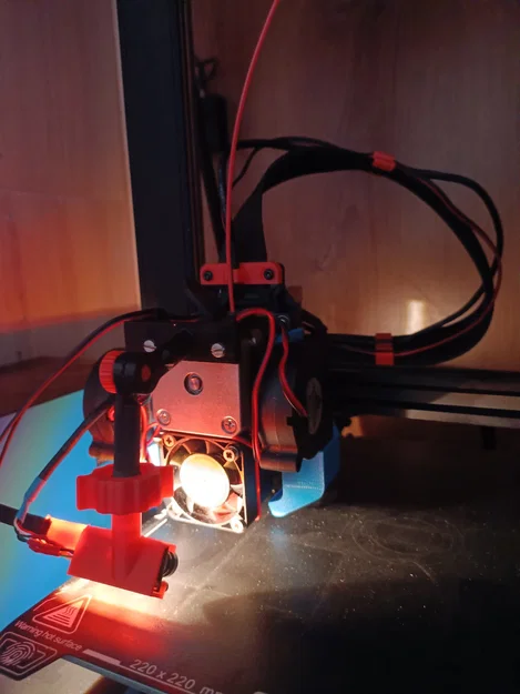 Giá đỡ camera và đèn LED linh hoạt cho máy in Ender 3v3 SE - Image 3