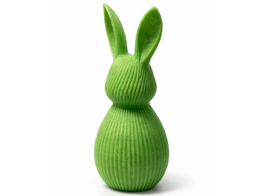 Thỏ Sọc Ribbed Rabbit – Đồ trang trí hiện đại (Dễ in) - Image 1