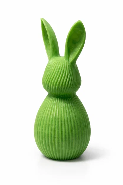 Thỏ Sọc Ribbed Rabbit – Đồ trang trí hiện đại (Dễ in) - Image 2