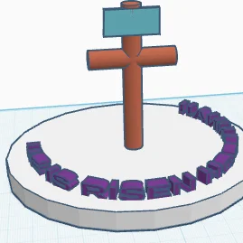 Mô hình trang trí Thánh Giá He Is Risen in 3D đầy ý nghĩa