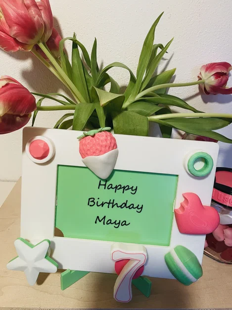 Bộ phụ kiện trang trí sinh nhật 7 tuổi cho Brick Frame (Tương thích với Lego wreath) - Image 2