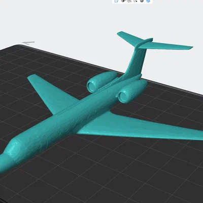 Mô hình máy bay phản lực Hawker 3D để bàn