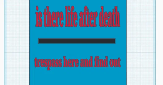 Biển cảnh báo hài hước "Thử thách tử thần" in 3D độc đáo - Image 1