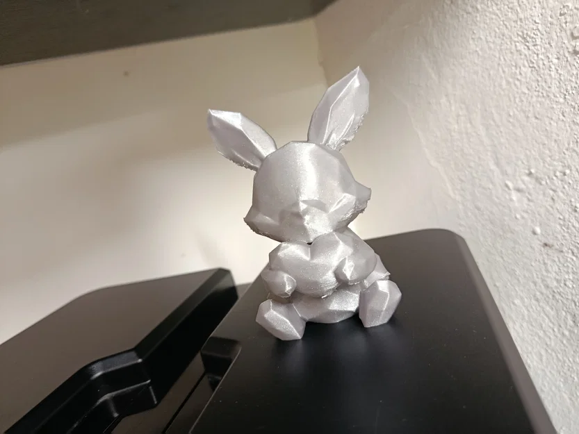 Mô hình chú thỏ ôm tim (Love Bunny) trang trí in 3D dễ thương - Image 2