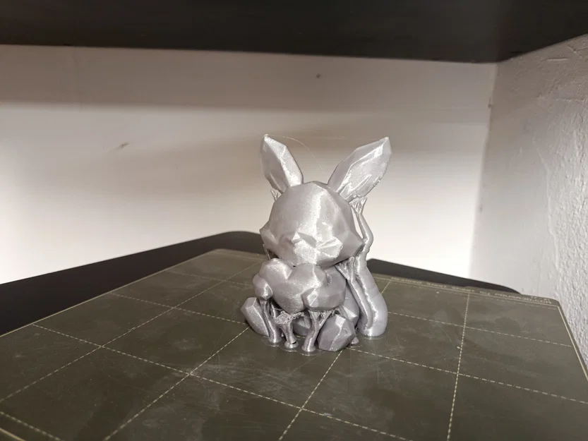 Mô hình chú thỏ ôm tim (Love Bunny) trang trí in 3D dễ thương - Image 3