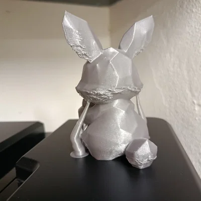 Mô hình chú thỏ ôm tim (Love Bunny) trang trí in 3D dễ thương