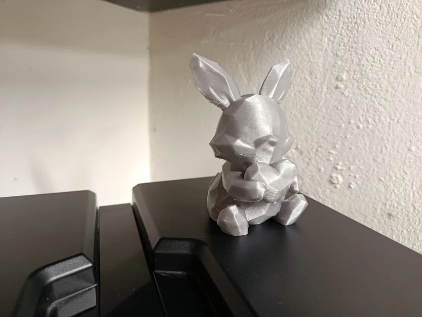 Mô hình chú thỏ ôm tim (Love Bunny) trang trí in 3D dễ thương - Image 6