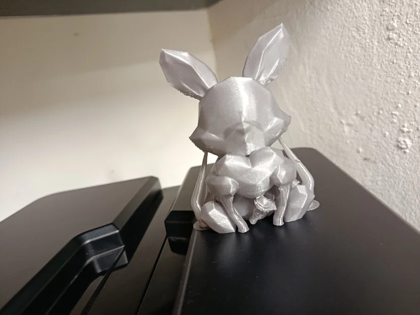 Mô hình chú thỏ ôm tim (Love Bunny) trang trí in 3D dễ thương - Image 7