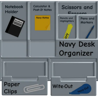 Hộp đựng đồ dùng Navy Desk Organizer