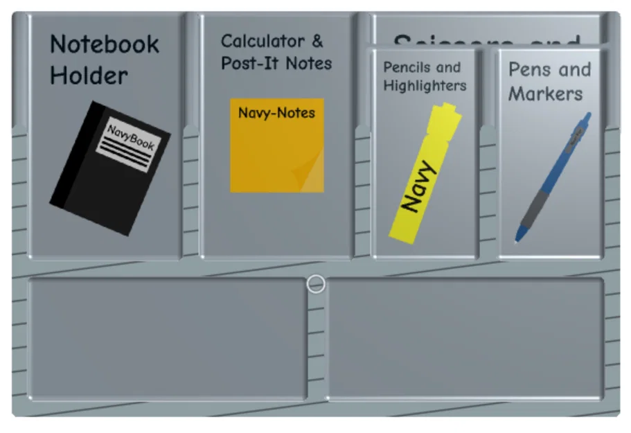 Hộp đựng đồ dùng Navy Desk Organizer - Image 4