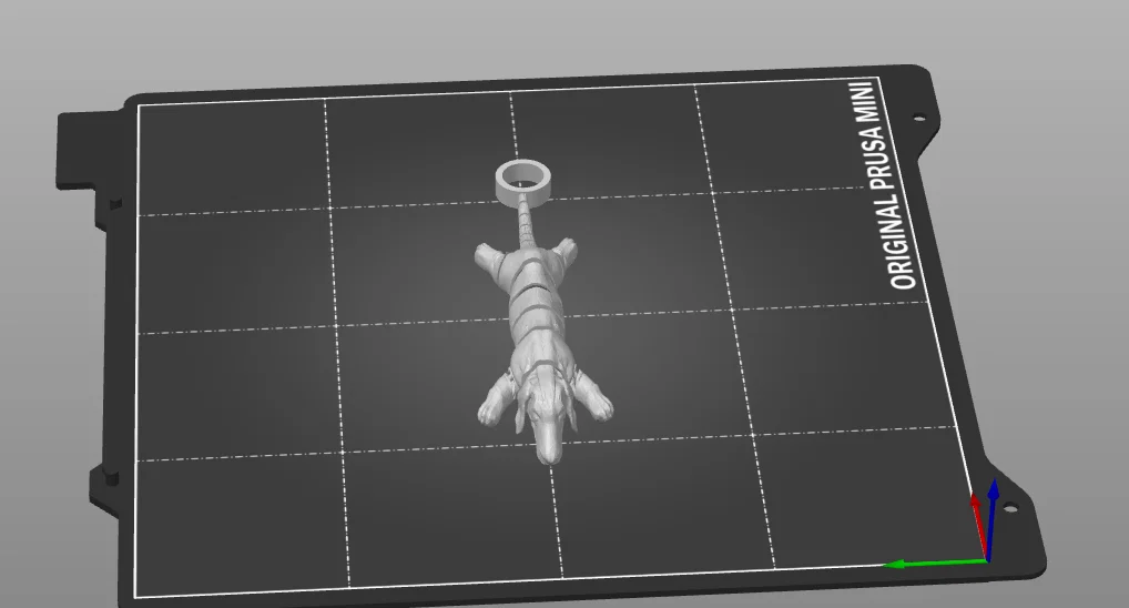 Móc khóa chó xúc xích (wiener dog) khớp nối 3D in linh hoạt - Image 3