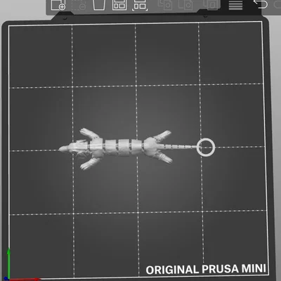 Móc khóa chó xúc xích (wiener dog) khớp nối 3D in linh hoạt