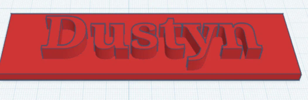 Bảng tên treo cửa cá nhân hóa Dustyn in 3D đẹp mắt - Image 1