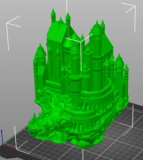 Mô hình lâu đài thời trung cổ (Medieval Castle) in 3D chi tiết - Image 1