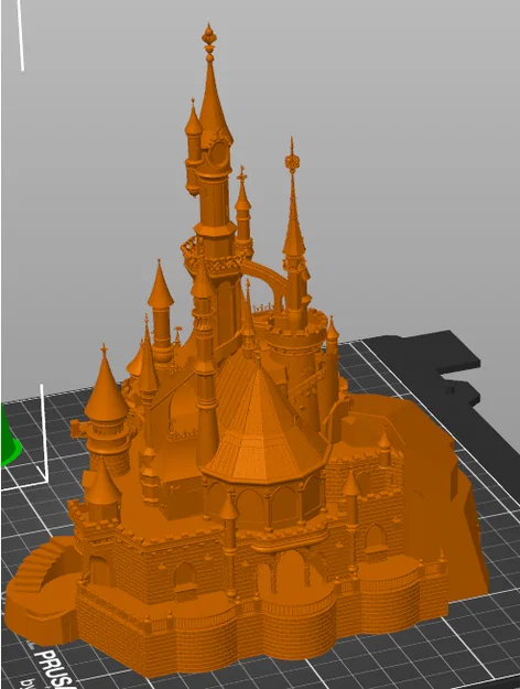 Mô hình lâu đài phong cách cổ tích Disney - File in 3D STL - Image 1