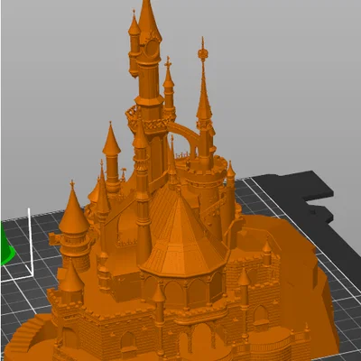 Mô hình lâu đài phong cách cổ tích Disney - File in 3D STL