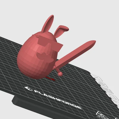 Mô hình 3D Dad Egg - Quả trứng ông bố ngộ nghĩnh trang trí bàn